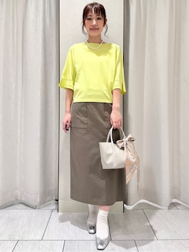 「UNTITLED（アンタイトル）のアイテム（バッグ）」を使った、komiさん（レディース・164cm）の春コーディネート