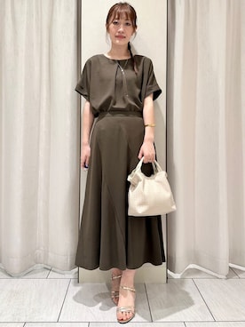 「UNTITLED（アンタイトル）のアイテム（ネックレス）」を使った、komiさん（レディース・164cm）の春コーディネート