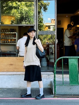 「アイテム（ドレスシューズ）」を使った、さいさん（レディース・158cm）の秋コーディネート