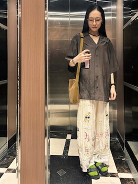 「BIRKENSTOCK(ビルケンシュトック)のアイテム」を使った、さいさん(レディース・158cm)の秋コーディネート