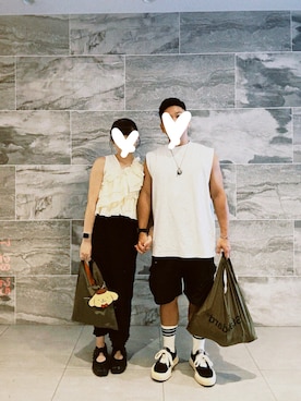 m (´▽｀)さん（レディース・157cm）の夏コーディネート