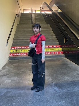 「JOURNAL STANDARD（ジャーナルスタンダード）のアイテム（パンツ）」を使った、wslさん（レディース・154cm）の春コーディネート