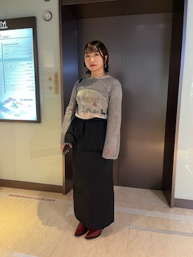 「Ray BEAMS（レイビームス）のアイテム（スカート）」を使った、wslさん（レディース・154cm）の秋コーディネート