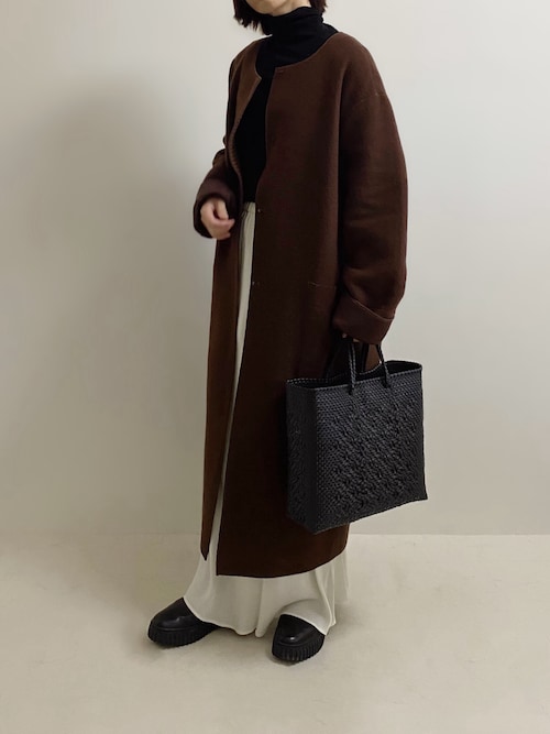 セール】reversible wool long coat / リバーシブルウールロングコート 
