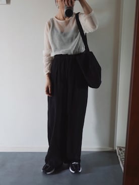 「アイテム（リング）」を使った、Chocorooさん（レディース・156cm）の春コーディネート