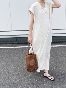 「collex（コレックス）のアイテム」を使った、Chocorooさん（レディース・156cm）の夏コーディネート