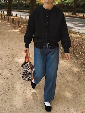 「SHIZUTA（シズタ）のSZT:カラー無地ソックス（ソックス/靴下）」を使った、Chocorooさん（レディース・156cm）の秋コーディネート