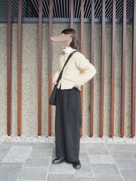 「SLOBE IENA（スローブイエナ）のアイテム（ブーツ）」を使った、Chocorooさん（レディース・156cm）の冬コーディネート