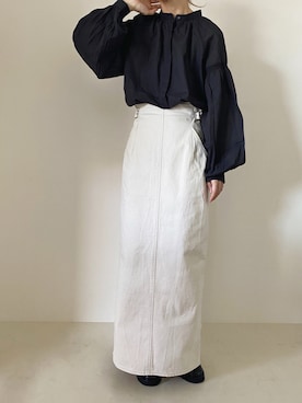 「Steven Alan（スティーブンアラン）のアイテム（スカート）」を使った、Chocorooさん（レディース・156cm）の秋コーディネート