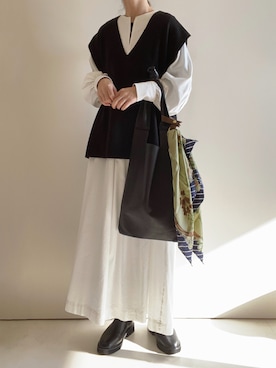 「SLOBE IENA（スローブイエナ）のアイテム（ブーツ）」を使った、Chocorooさん（レディース・156cm）の冬コーディネート