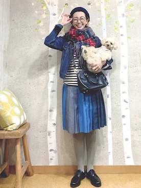 「SCYE BASICS（サイベーシックス）のアイテム」を使った、chaco♪さん（レディース・157cm）の秋コーディネート