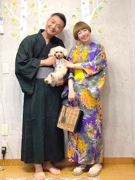 「アイテム（ペットウェア）」を使った、chaco♪さん（レディース・157cm）の夏コーディネート