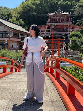 「chuclla（チュクラ）のアイテム」を使った、maccoさん（レディース・162cm）の夏コーディネート