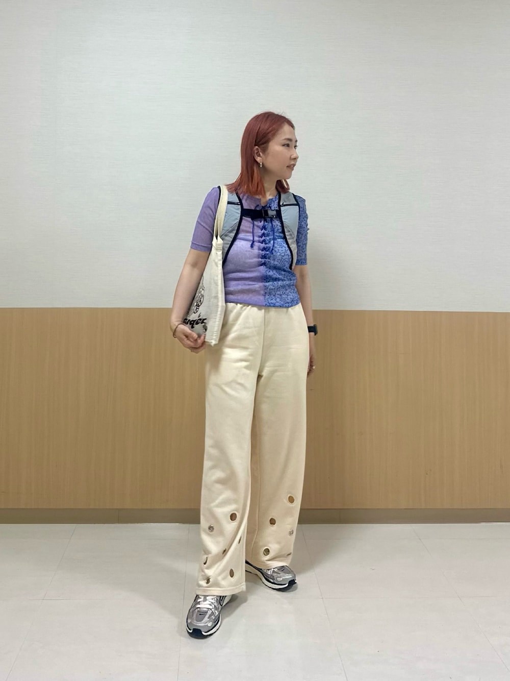 アイレットヘムスウェットイージーパンツを使った人気