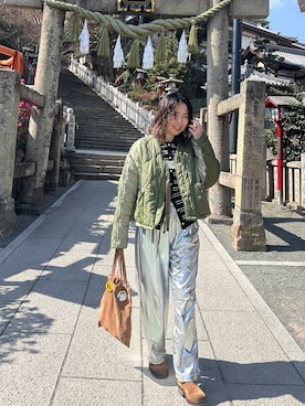 「chuclla（チュクラ）のアイテム」を使った、maccoさん（レディース・162cm）の春コーディネート