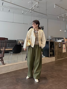 「JEANASIS（ジーナシス）のアイテム」を使った、maccoさん（レディース・162cm）の春コーディネート