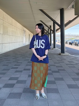 「Ungrid（アングリッド）のアイテム」を使った、maccoさん（レディース・162cm）の夏コーディネート