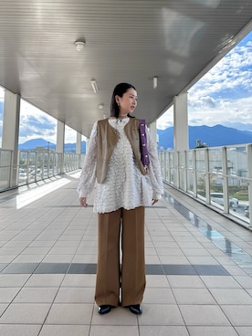 「アイテム（その他シューズ）」を使った、maccoさん（レディース・162cm）の秋コーディネート