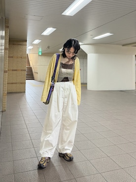 「FREAK'S STORE（フリークスストア）のアイテム（パンツ）」を使った、maccoさん（レディース・162cm）の春コーディネート