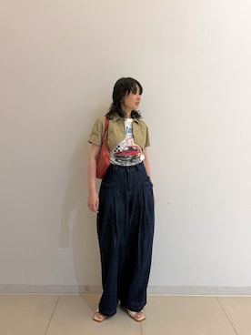 「chuclla（チュクラ）のアイテム」を使った、maccoさん（レディース・162cm）の夏コーディネート