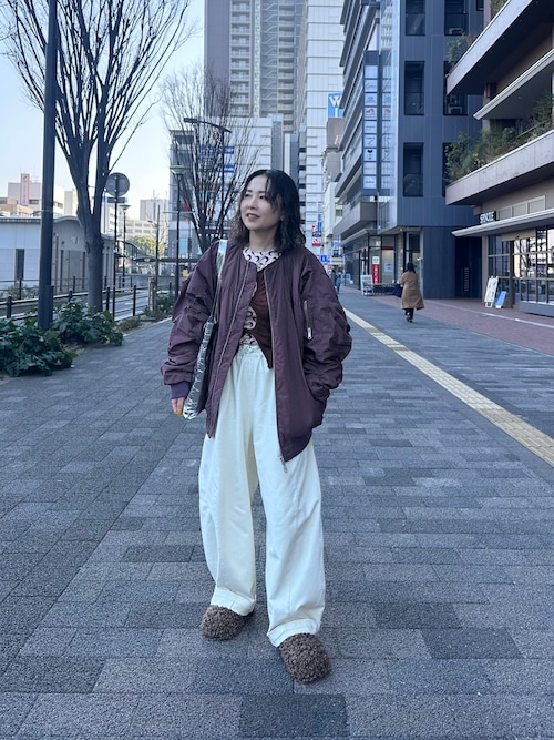 TODAYFUL（トゥデイフル）の「オーバーサイズギャザーMA-1（MA-1