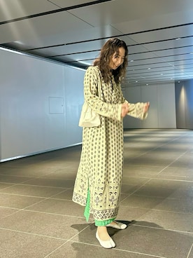 「アイテム（ワンピース/ドレス）」を使った、maccoさん（レディース・162cm・40代）の夏コーディネート