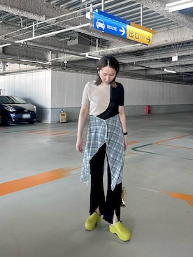 「KBF（ケイビーエフ）のアイテム」を使った、maccoさん（レディース・162cm）の夏コーディネート