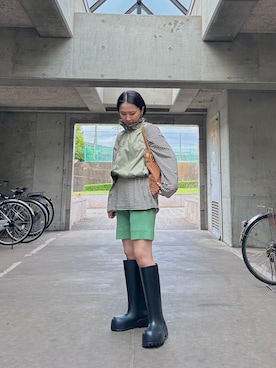 「MOUSSY（マウジー）のアイテム」を使った、maccoさん（レディース・162cm）の秋コーディネート