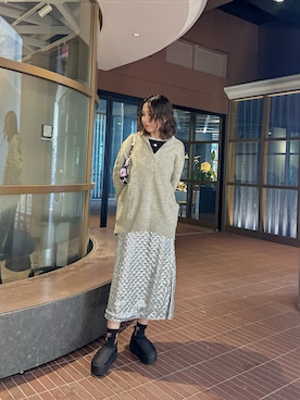 「chuclla（チュクラ）のアイテム」を使った、maccoさん（レディース・162cm）の春コーディネート