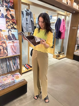 「アイテム（Tシャツ/カットソー）」を使った、maccoさん（レディース・162cm・40代）の夏コーディネート