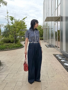 「CELINE（セリーヌ）のアイテム」を使った、maccoさん（レディース・162cm）の秋コーディネート