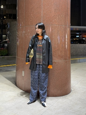 「KBF（ケイビーエフ）のアイテム」を使った、maccoさん（レディース・162cm）の春コーディネート