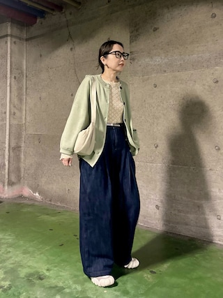 12G ミラノリブクルーカーディガン　JEANASIS JEANASIS（ジーナシス）の「12Gミラノリブクルーカーディガン（）」 - WEAR