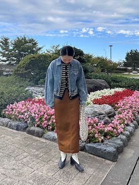 「Ray BEAMS（レイビームス）のアイテム」を使った、maccoさん（レディース・162cm）の秋コーディネート