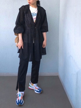 「アイテム（シャツワンピース）」を使った、maccoさん（レディース・162cm・30代）の夏コーディネート