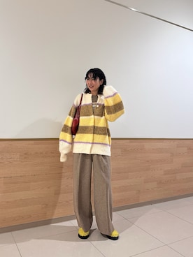 「アイテム（サンダル）」を使った、maccoさん（レディース・162cm）の冬コーディネート