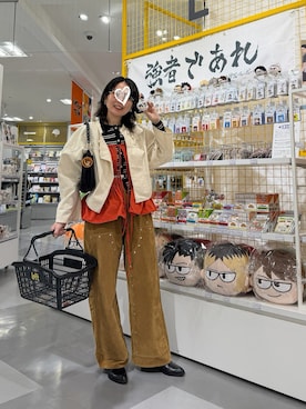 「KBF（ケイビーエフ）のアイテム（シューズ）」を使った、maccoさん（レディース・162cm）の春コーディネート