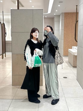 「Ungrid（アングリッド）のアイテム」を使った、maccoさん（レディース・162cm）の秋コーディネート