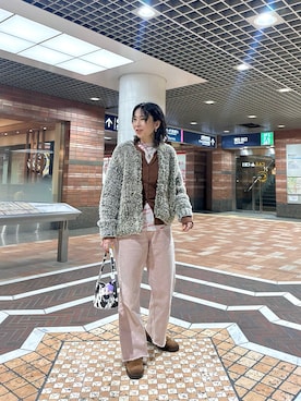 「KBF（ケイビーエフ）のアイテム」を使った、maccoさん（レディース・162cm）の冬コーディネート