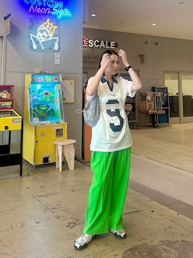 「アイテム（パンツ）」を使った、maccoさん（レディース・162cm・40代）の夏コーディネート