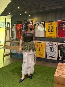「wee9s（ウィークス）のアイテム」を使った、maccoさん（レディース・162cm）の夏コーディネート