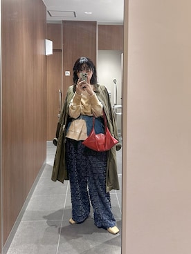 「アイテム（その他アウター）」を使った、maccoさん（レディース・162cm）の秋コーディネート