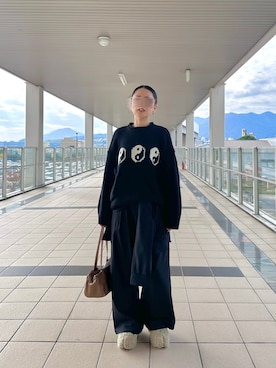 「アイテム（サンダル）」を使った、maccoさん（レディース・162cm）の秋コーディネート