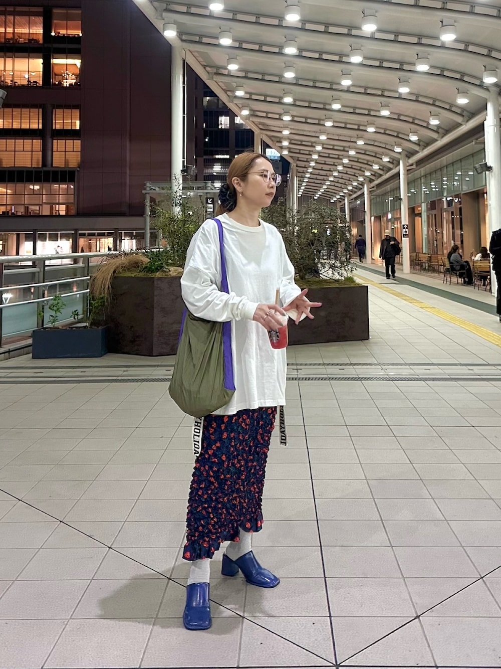 maccoさんの「SUPER FINE DRY L/S T-SHIRT (TAPE) スーパーファインドライロングスリーブTシャツ (テープ)（HOLIDAY）」を使ったコーディネートの1枚目の写真