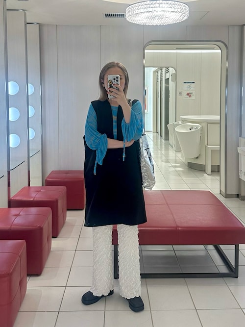 く*す様 see by chloeのワンピース　ロングベスト ベストデザインロングワンピース | axes femme online shop