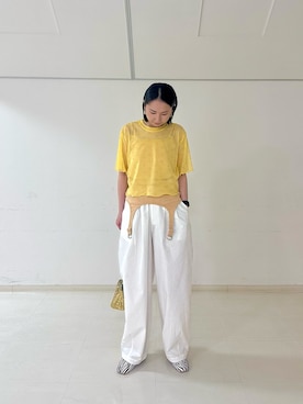 「アイテム（シューズ、その他）」を使った、maccoさん（レディース・162cm）の夏コーディネート