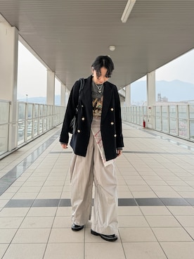 「KBF（ケイビーエフ）のアイテム」を使った、maccoさん（レディース・162cm）の春コーディネート