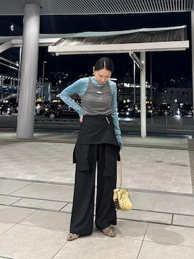 「KBF（ケイビーエフ）のアイテム」を使った、maccoさん（レディース・162cm）の秋コーディネート