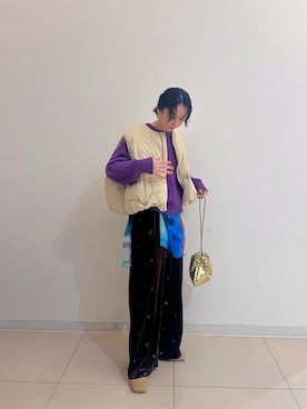 「KBF（ケイビーエフ）のアイテム」を使った、maccoさん（レディース・162cm）の冬コーディネート