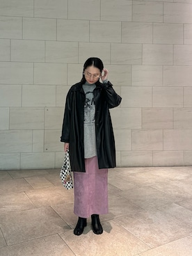 「アイテム（その他アウター）」を使った、maccoさん（レディース・162cm）の秋コーディネート